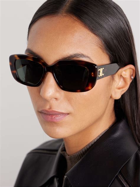 celine rectangular sunglasses acetate|CELINE Eyewear .